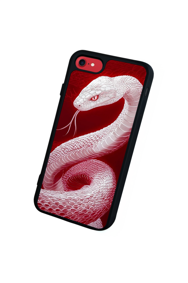 iPhone 8 Uyumlu Yılan Tasarımlı Glossy Premium Kılıf