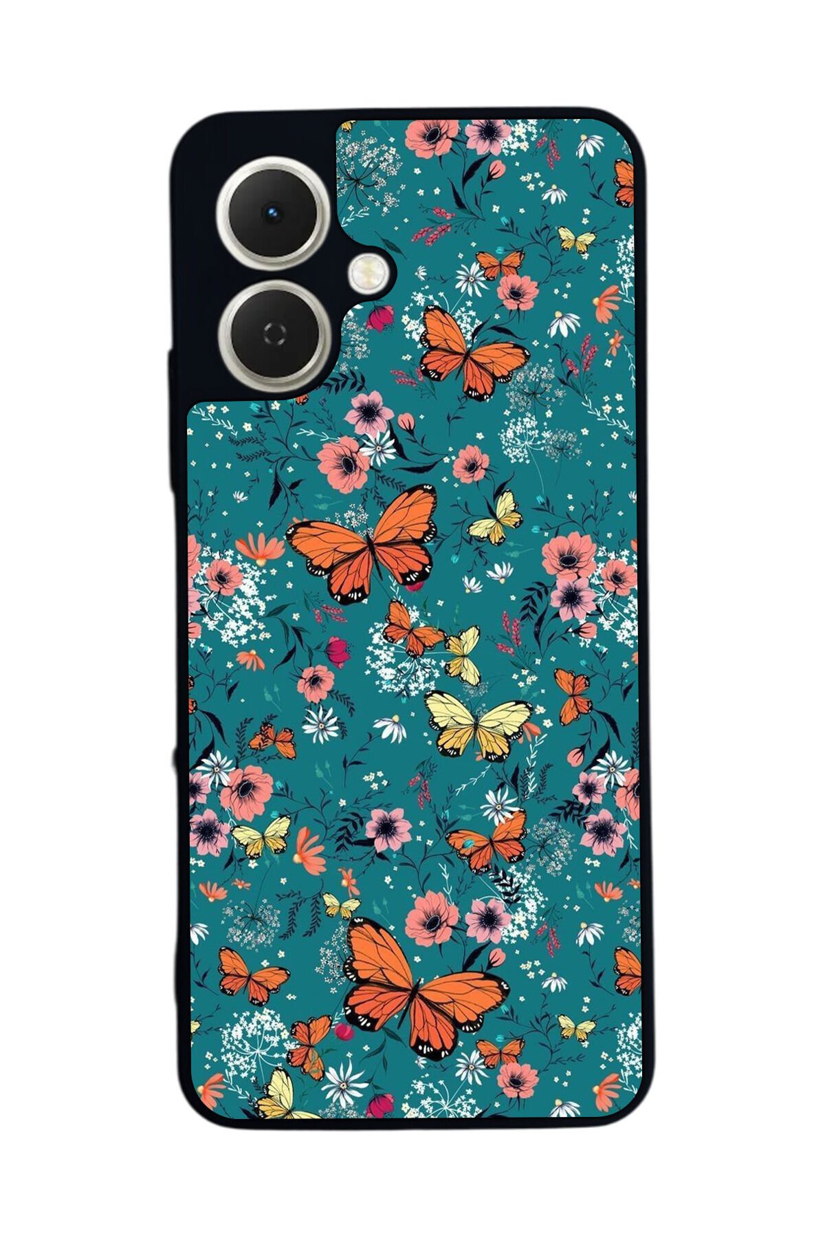 Tecno Spark GO 2 Uyumlu Kelebek Tasarımlı Glossy Premium Kılıf