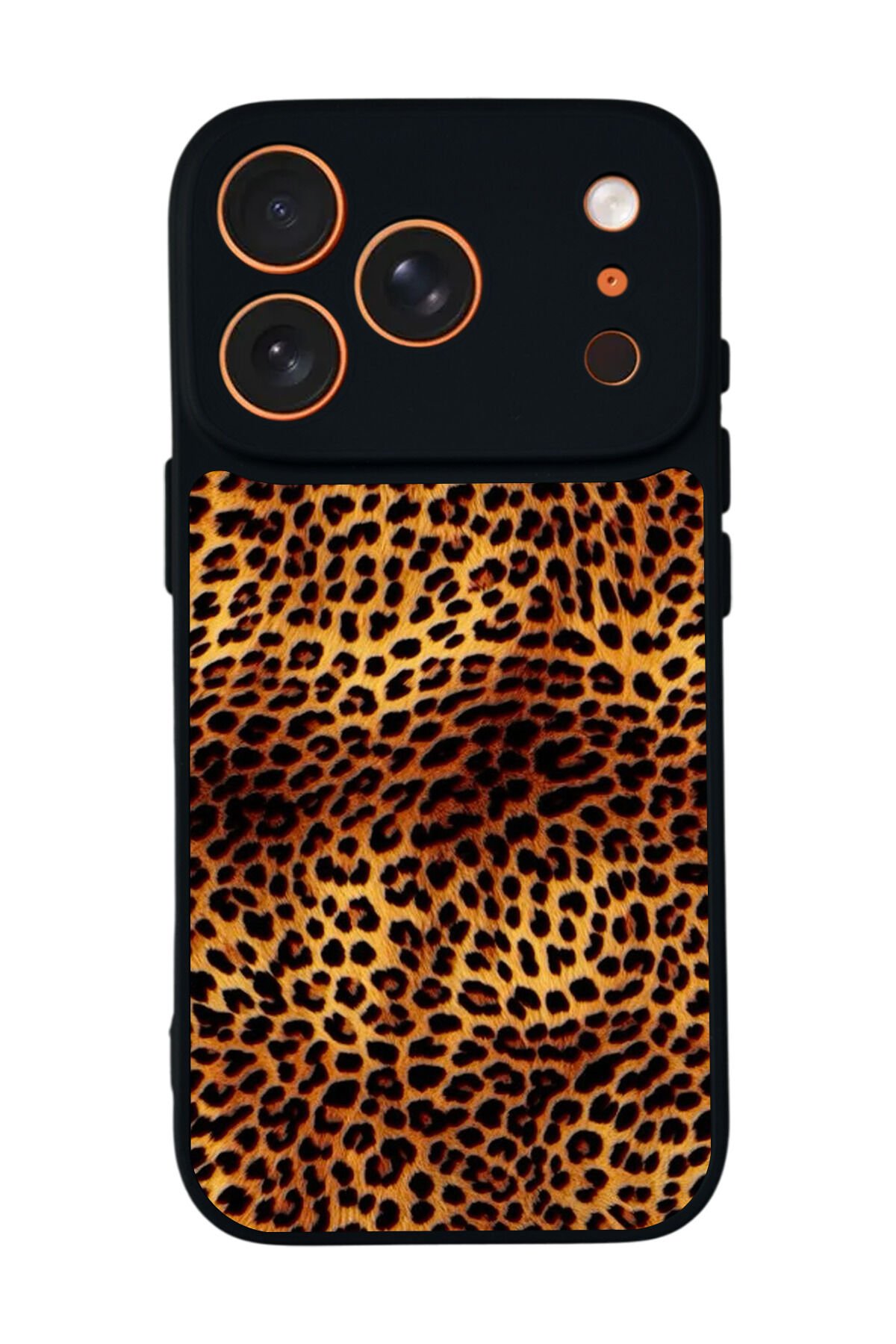 iPhone 17 Pro Max Uyumlu Leopar Tasarımlı Glossy Premium Kılıf