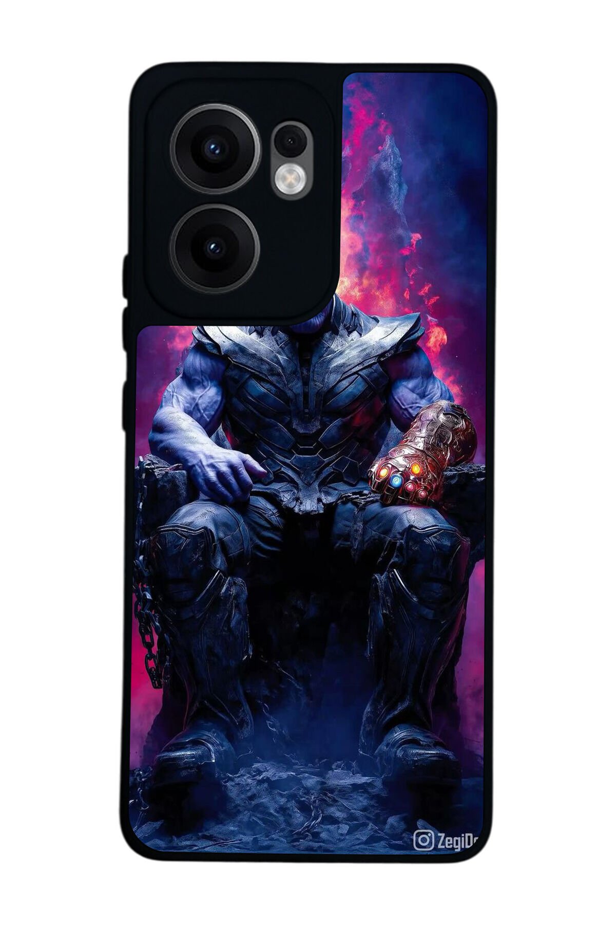 Oppo Reno 13F Uyumlu Thanos Tasarımlı Glossy Premium Kılıf