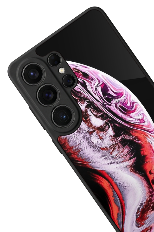 Samsung Galaxy S26 Ultra Uyumlu Ay Tasarımlı Glossy Premium Kılıf