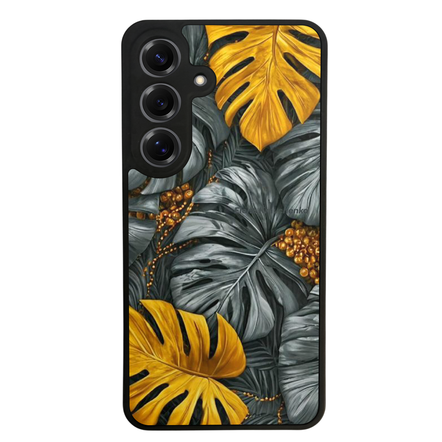 Samsung Galaxy S25 Uyumlu Botanik Tasarımlı Glossy Premium Kılıf