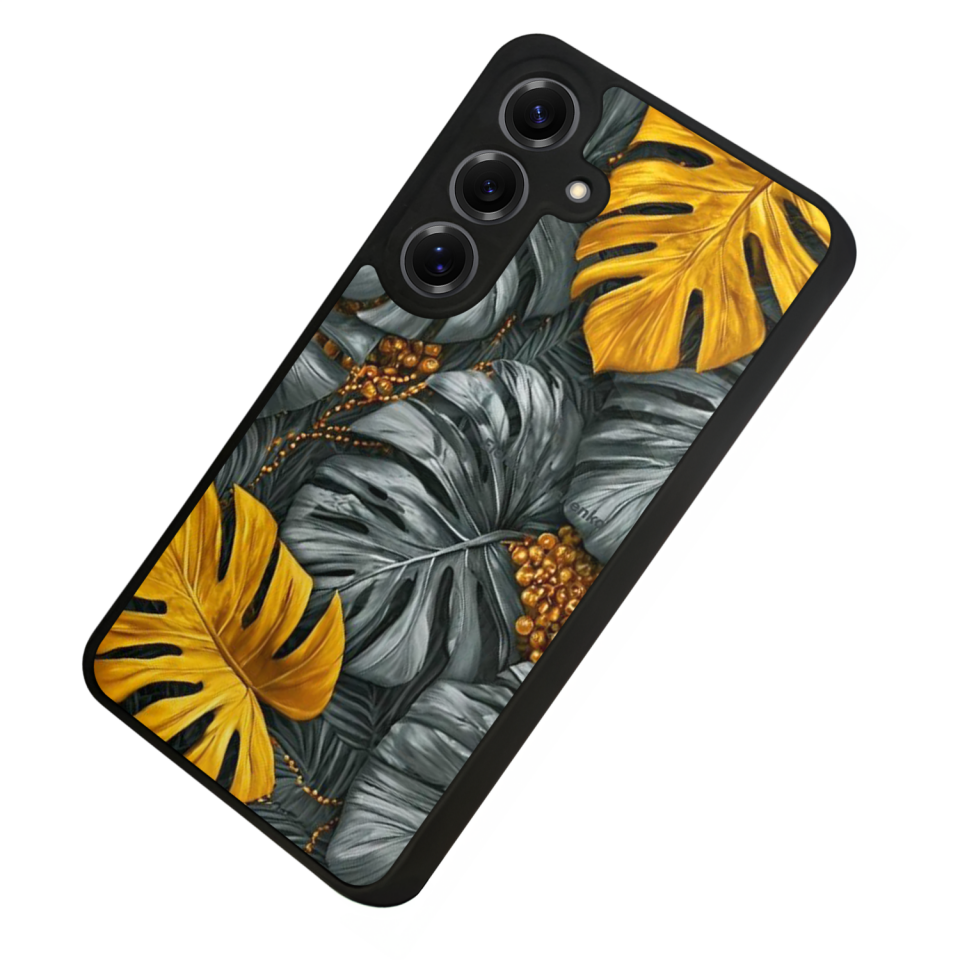 Samsung Galaxy S25 Uyumlu Botanik Tasarımlı Glossy Premium Kılıf