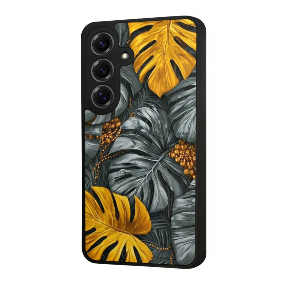Samsung Galaxy S25 Uyumlu Botanik Tasarımlı Glossy Premium Kılıf