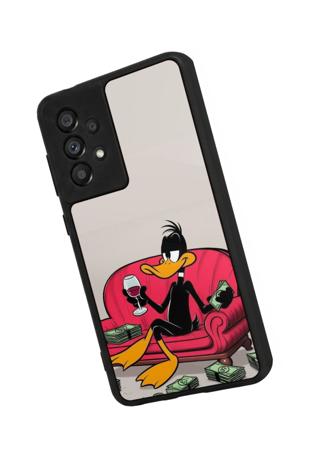 Samsung Galaxy A73 Uyumlu Daffy duck Tasarımlı Glossy Premium Kılıf