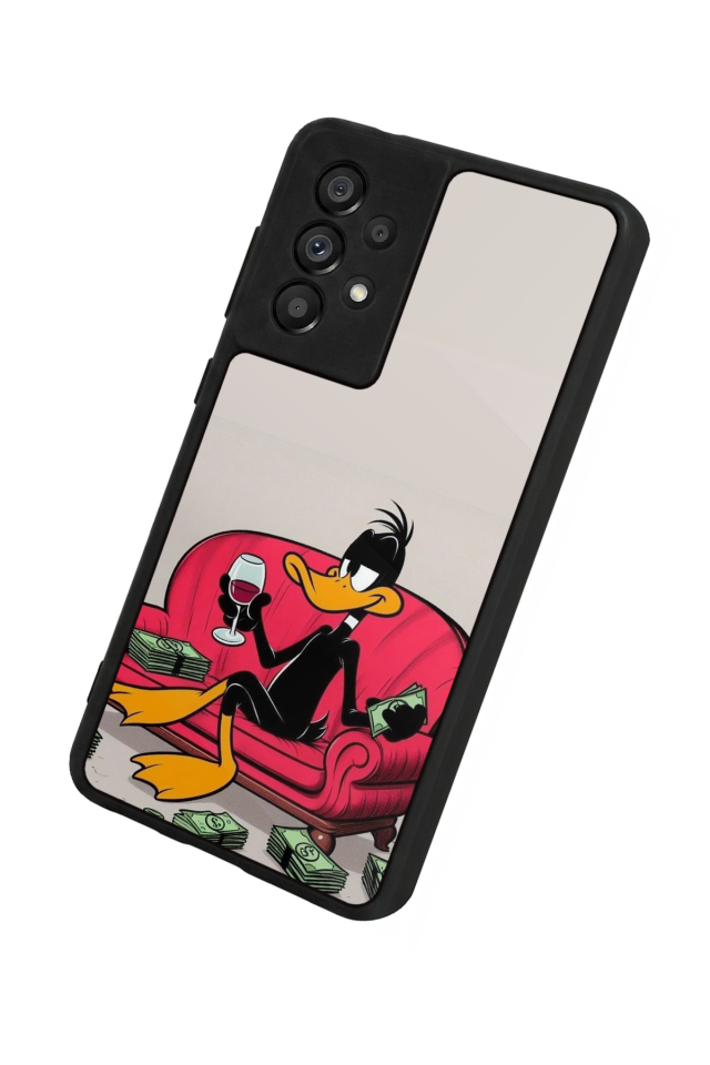 Samsung Galaxy A73 Uyumlu Daffy duck Tasarımlı Glossy Premium Kılıf
