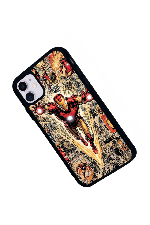iPhone 11 Uyumlu Iron Man ( Demir Adam ) Tasarımlı Glossy Premium Kılıf