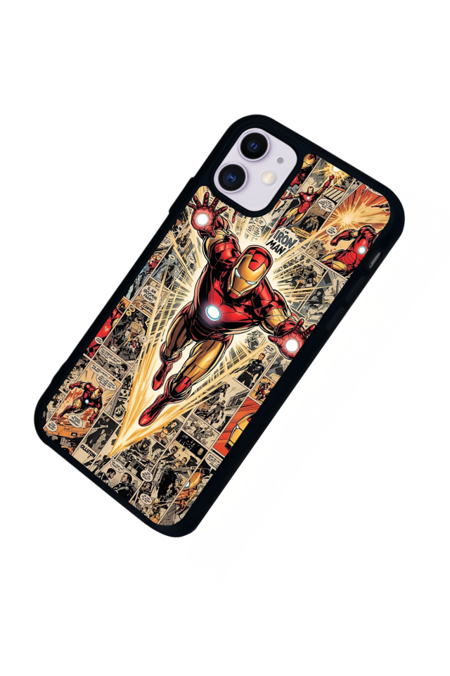 iPhone 11 Uyumlu Iron Man ( Demir Adam ) Tasarımlı Glossy Premium Kılıf