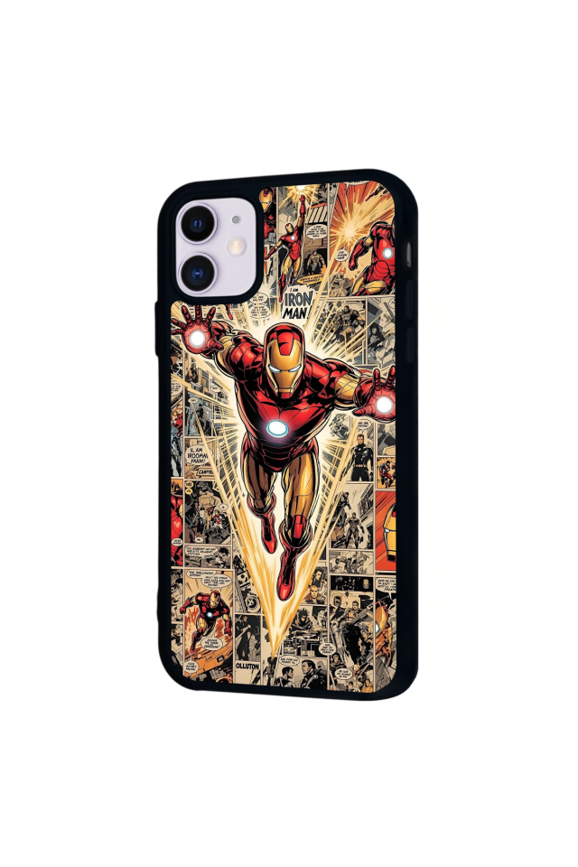iPhone 11 Uyumlu Iron Man ( Demir Adam ) Tasarımlı Glossy Premium Kılıf