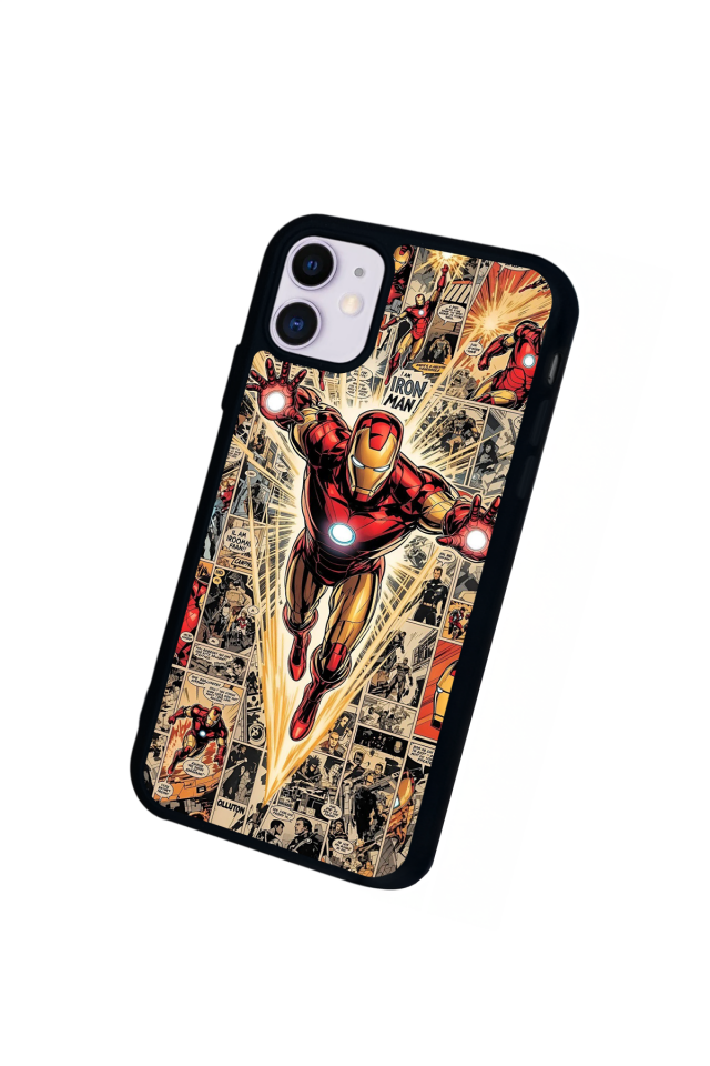 iPhone 11 Uyumlu Iron Man ( Demir Adam ) Tasarımlı Glossy Premium Kılıf