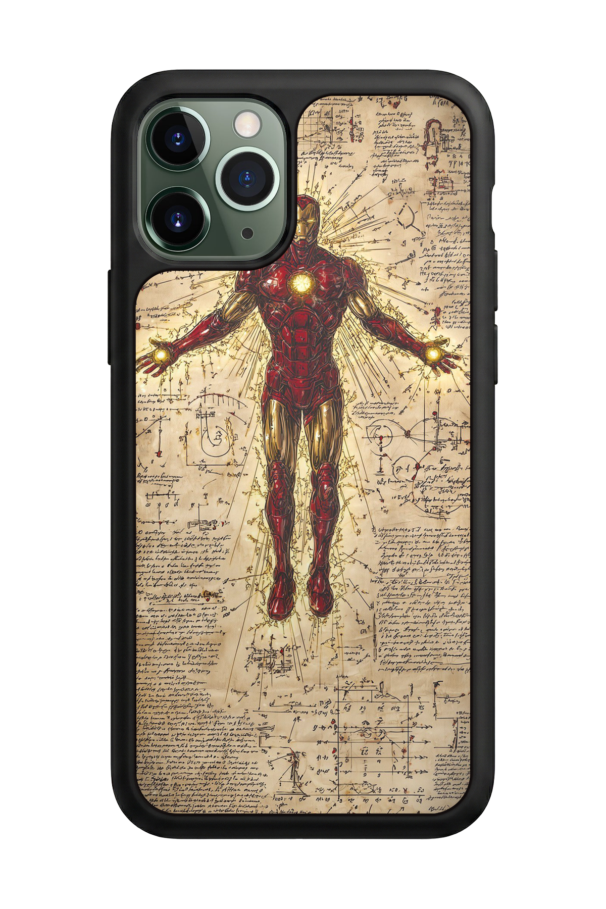 iPhone 11 Pro Uyumlu  Iron Man ( Demir Adam ) Tasarımlı Glossy Premium Kılıf