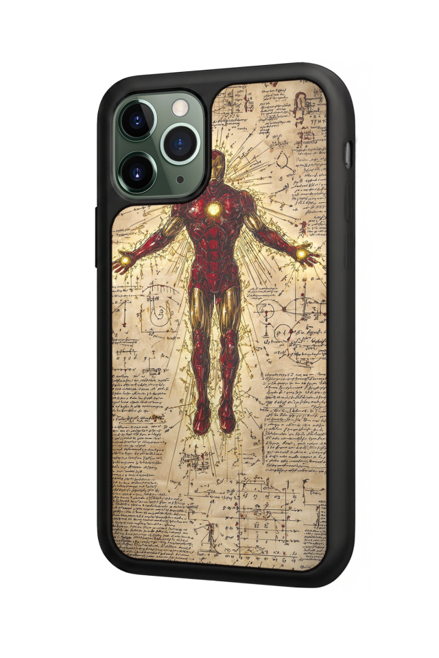 iPhone 11 Pro Uyumlu  Iron Man ( Demir Adam ) Tasarımlı Glossy Premium Kılıf