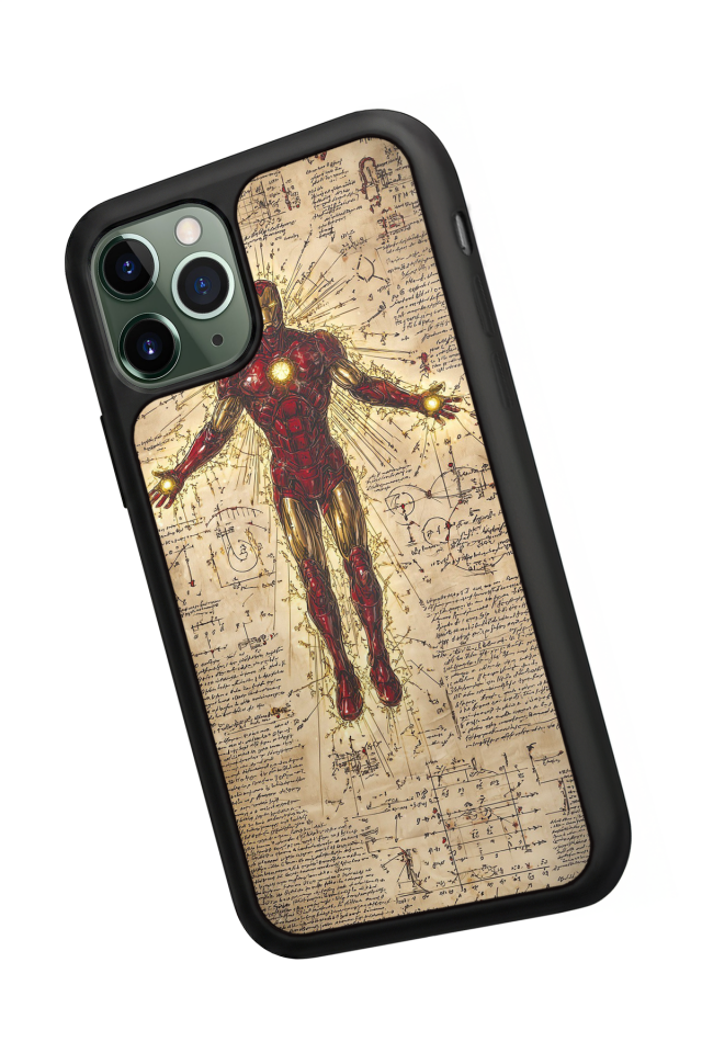 iPhone 11 Pro Uyumlu  Iron Man ( Demir Adam ) Tasarımlı Glossy Premium Kılıf