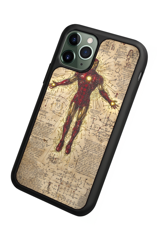 iPhone 11 Pro Uyumlu  Iron Man ( Demir Adam ) Tasarımlı Glossy Premium Kılıf