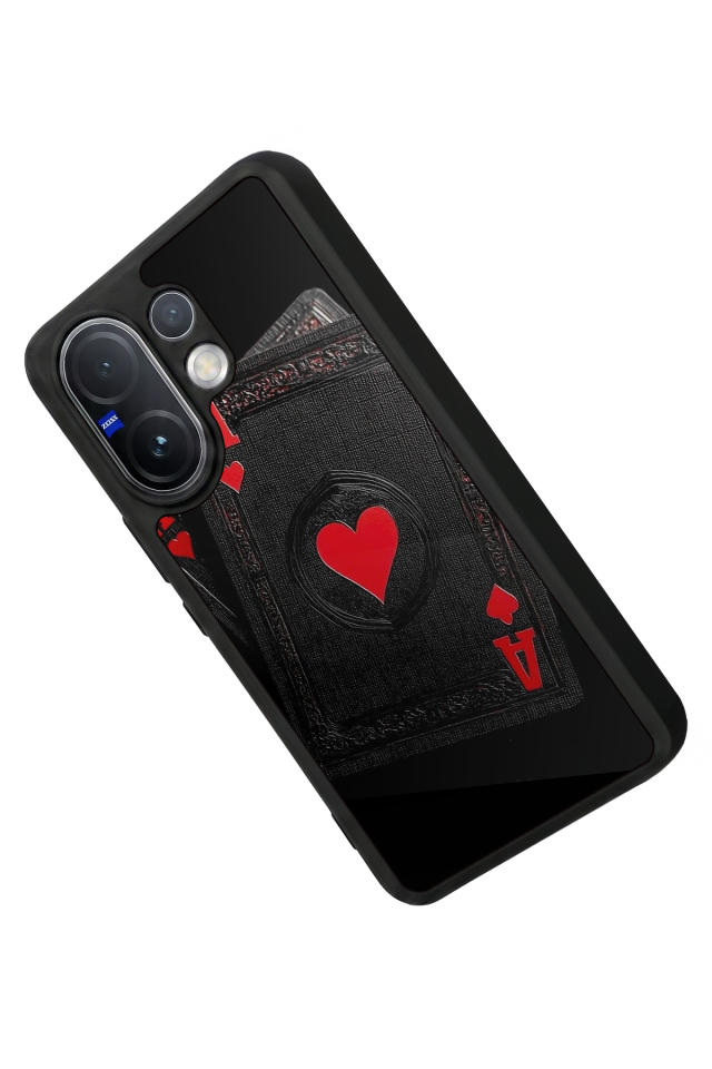Vivo V60 Uyumlu Kart Tasarımlı Glossy Premium Kılıf