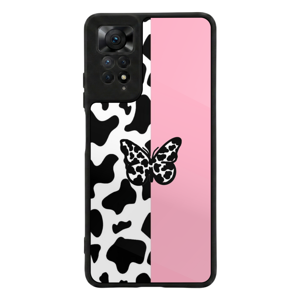 Xiaomi Redmi Note 11 Pro Uyumlu Kelebek Tasarımlı Glossy Premium Kılıf
