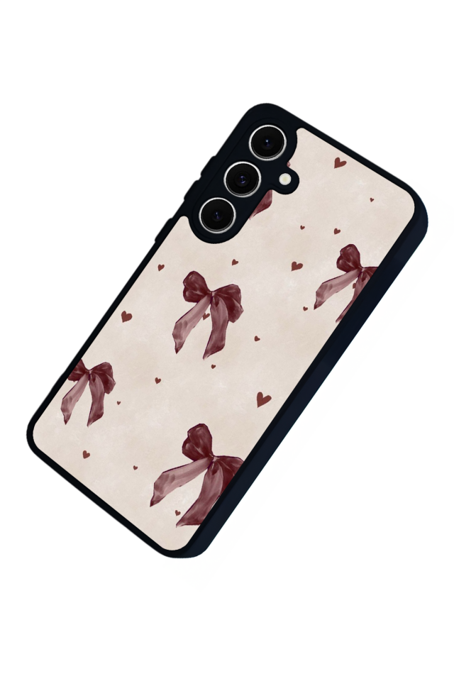Samsung Galaxy S24 FE Uyumlu Kurdele Tasarımlı Glossy Premium Kılıf