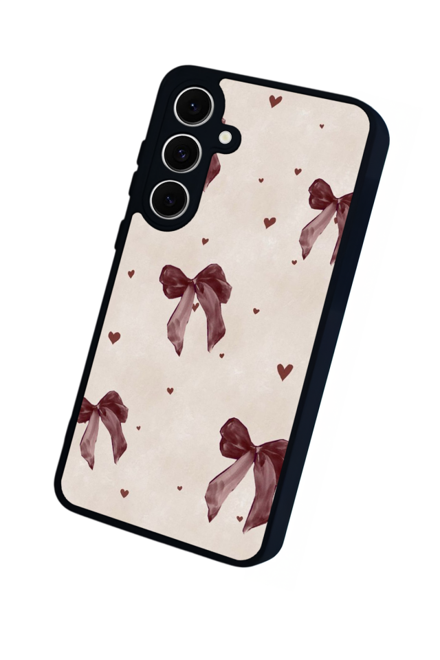Samsung Galaxy S24 FE Uyumlu Kurdele Tasarımlı Glossy Premium Kılıf
