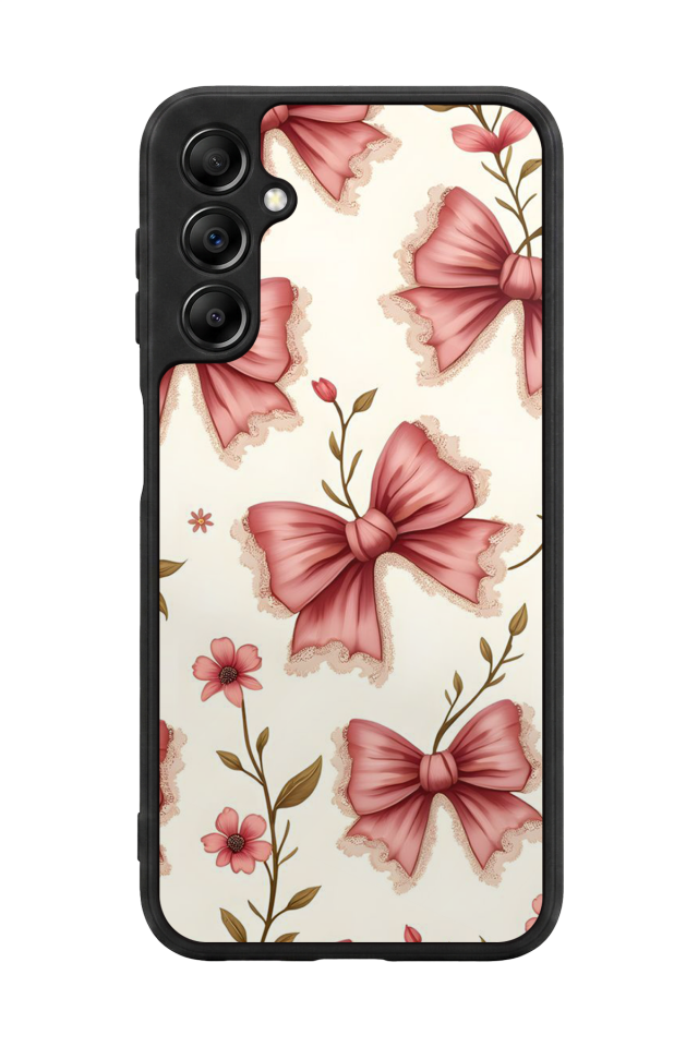 Samsung Galaxy A14 Uyumlu Kurdele Tasarımlı Glossy Premium Kılıf