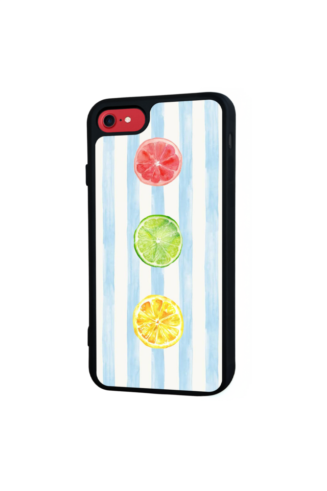iPhone SE Uyumlu Limon Tasarımlı Glossy Premium Kılıf