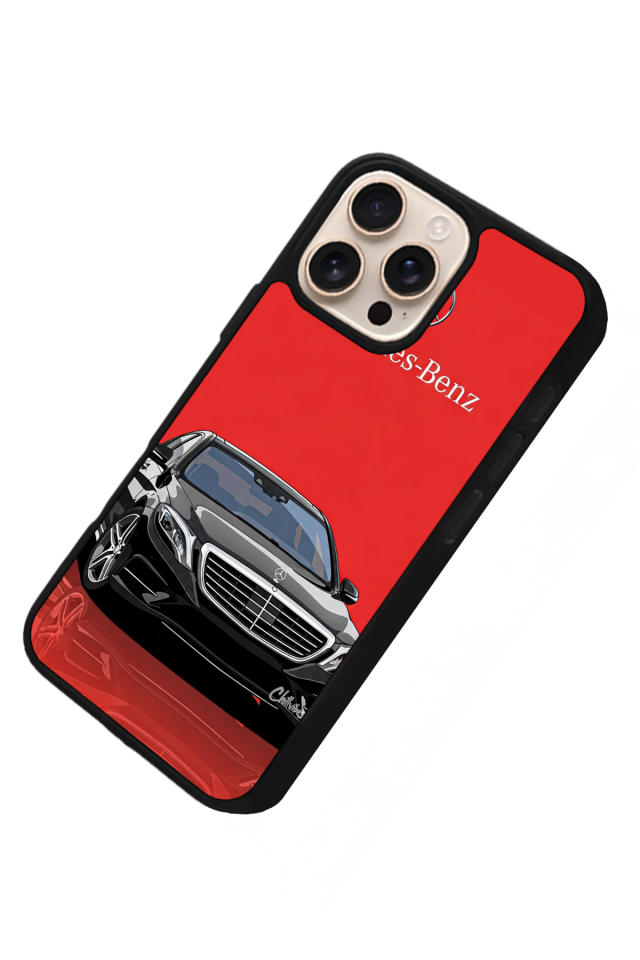 iPhone 16 Pro Uyumlu Mercedes Tasarımlı Glossy Premium Kılıf