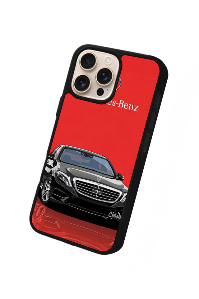 iPhone 16 Pro Uyumlu Mercedes Tasarımlı Glossy Premium Kılıf