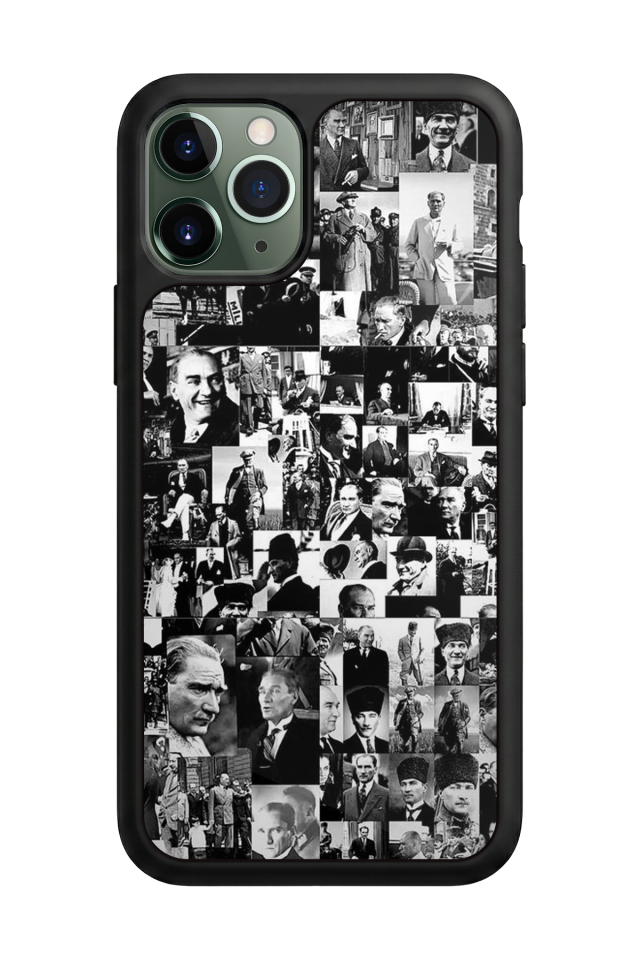 iPhone 11 Pro Max Uyumlu Mustafa Kemal Ataturk Tasarımlı Glossy Premium Kılıf