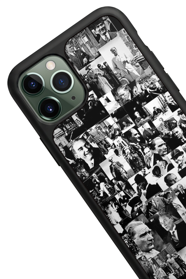 iPhone 11 Pro Max Uyumlu Mustafa Kemal Ataturk Tasarımlı Glossy Premium Kılıf