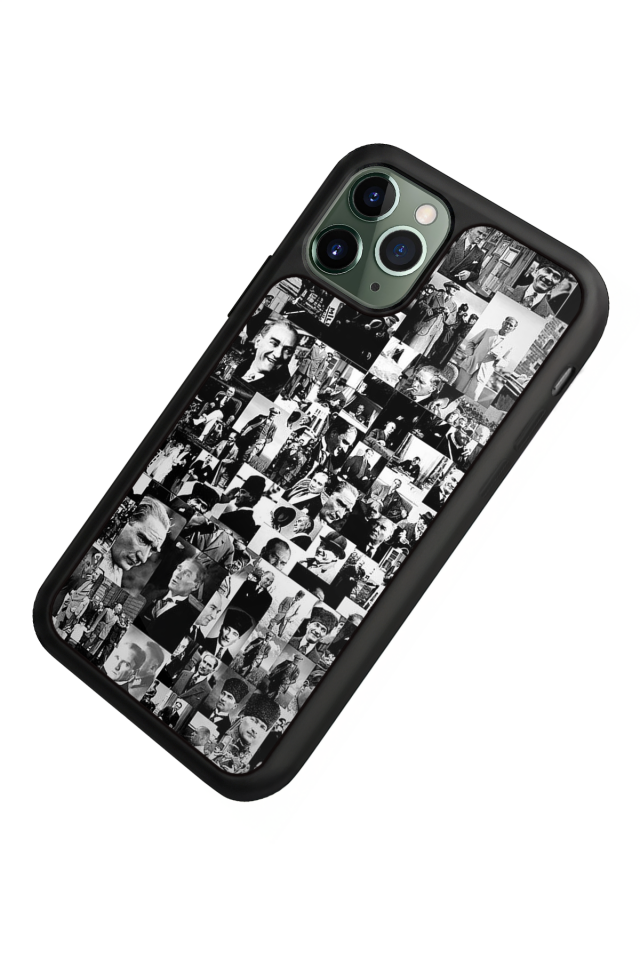 iPhone 11 Pro Max Uyumlu Mustafa Kemal Ataturk Tasarımlı Glossy Premium Kılıf