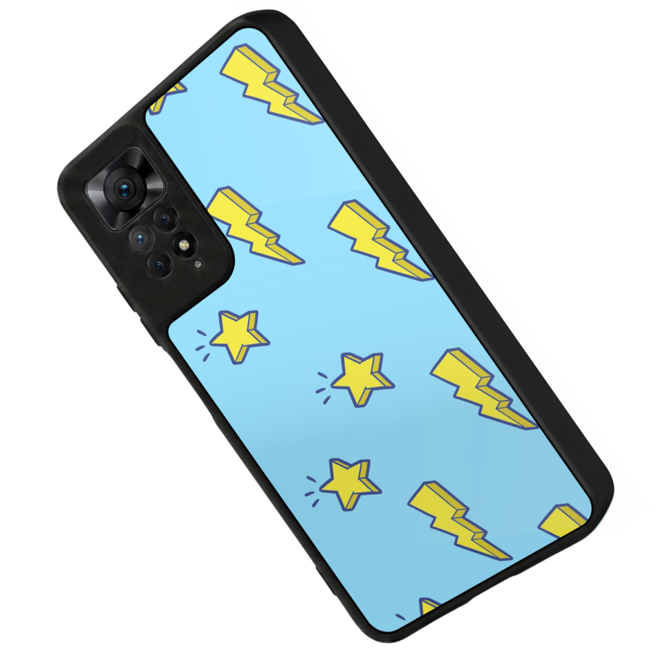 Xiaomi Redmi Note 12 Pro Uyumlu Simsek Tasarımlı Glossy Premium Kılıf