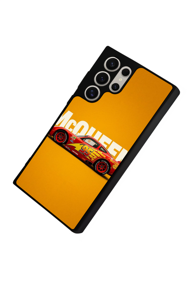 Samsung Galaxy S24 Ultra Uyumlu Şimsek McQueen Tasarımlı Glossy Premium Kılıf