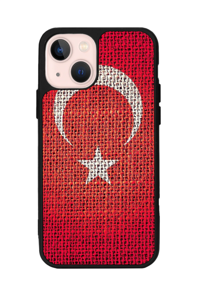 iPhone 14 Plus Uyumlu Türk Bayragi Tasarımlı Glossy Premium Kılıf