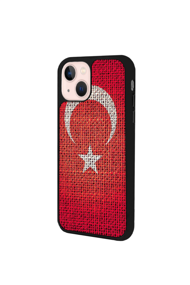 iPhone 14 Plus Uyumlu Türk Bayragi Tasarımlı Glossy Premium Kılıf