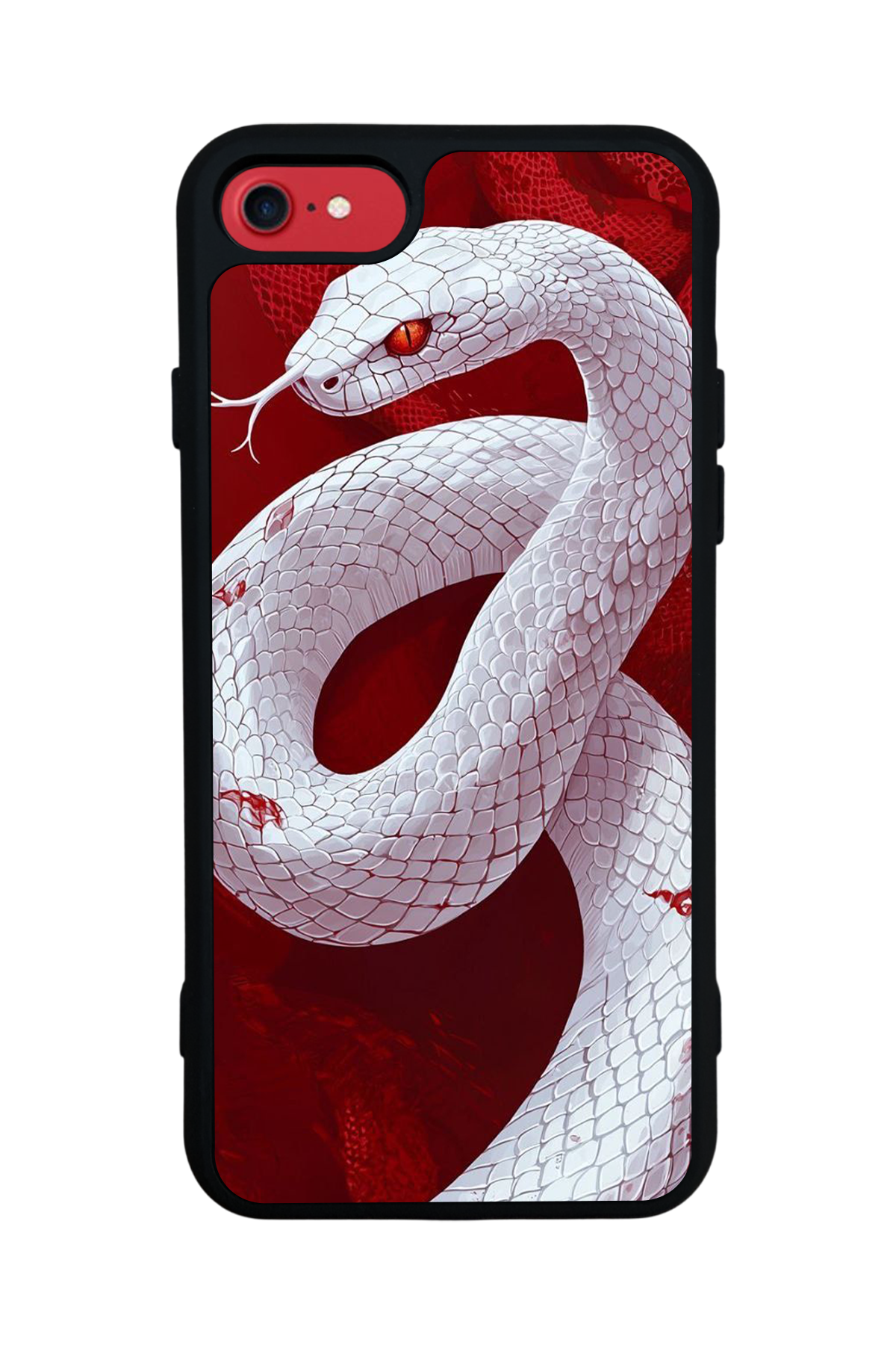 iPhone 8 Uyumlu Yılan Tasarımlı Glossy Premium Kılıf