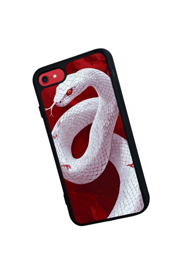 iPhone 8 Uyumlu Yılan Tasarımlı Glossy Premium Kılıf