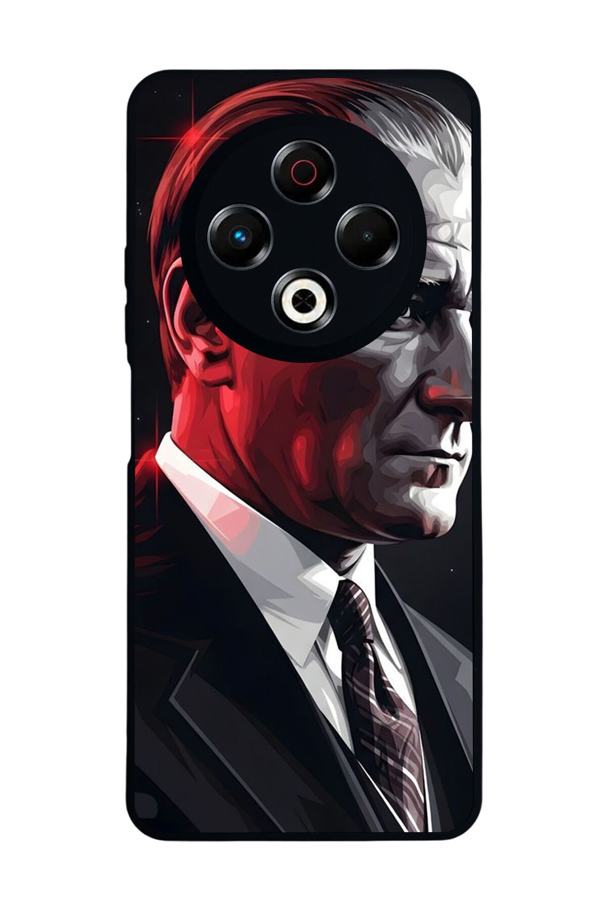 Tecno Spark 30 Uyumlu Mustafa Kemal Ataturk Tasarımlı Glossy Premium Kılıf