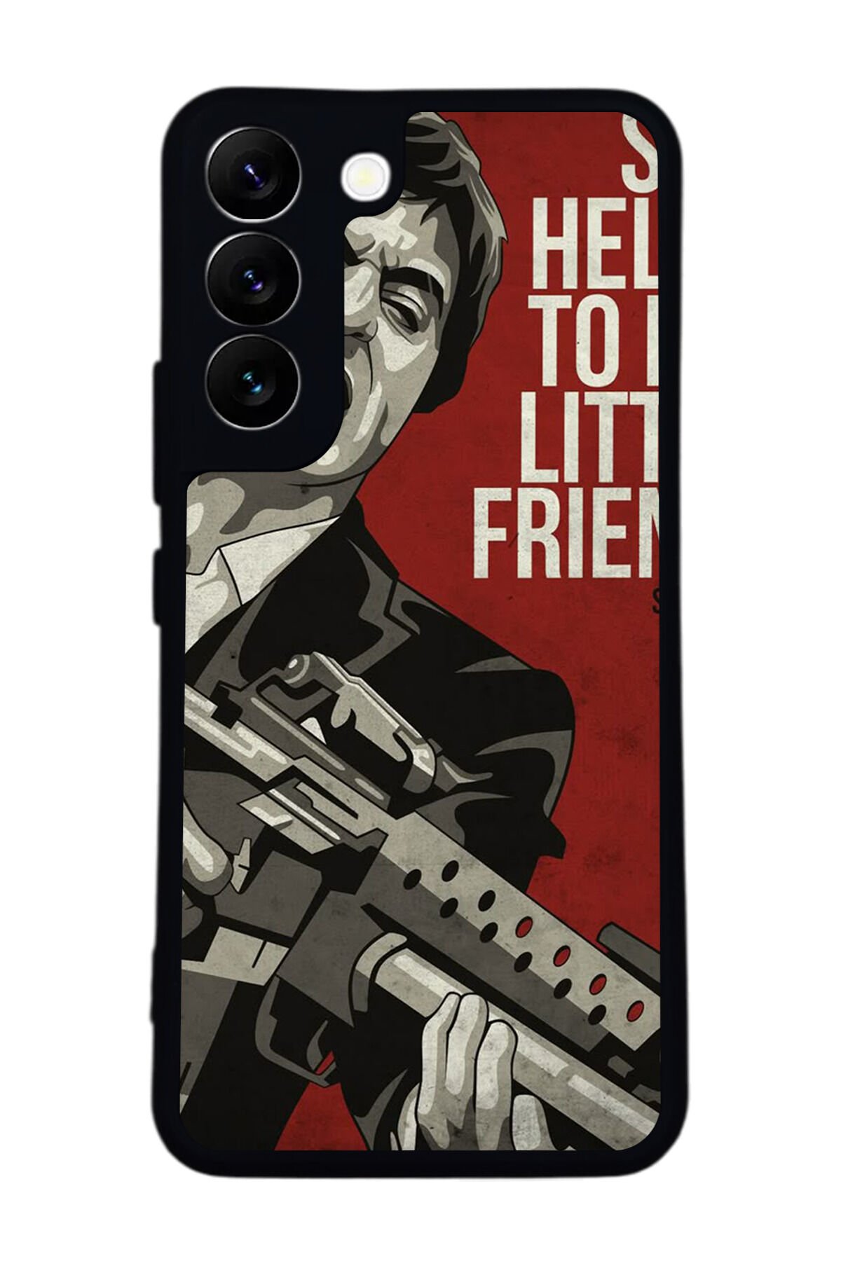Samsung Galaxy S22 Uyumlu Scarface Tasarımlı Glossy Premium Kılıf