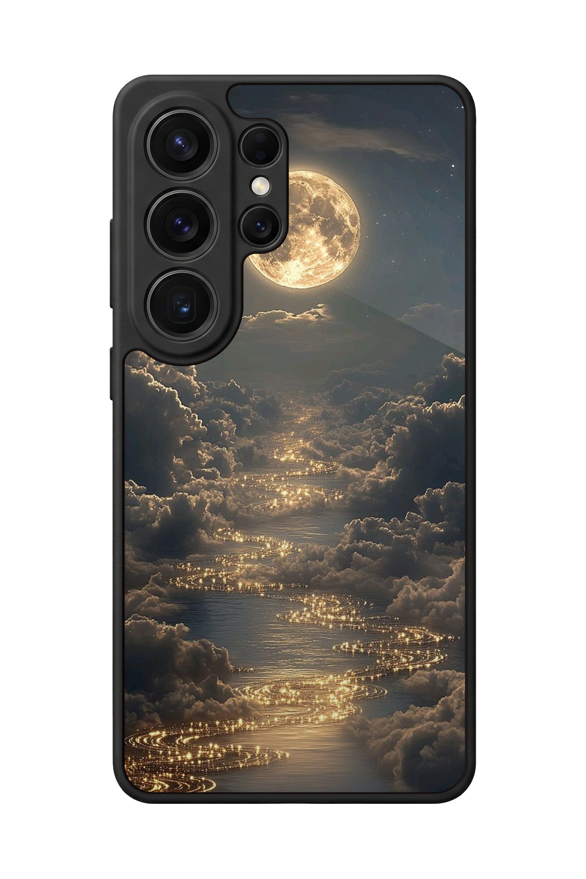 Samsung Galaxy S26 Ultra Uyumlu Ay Tasarımlı Glossy Premium Kılıf