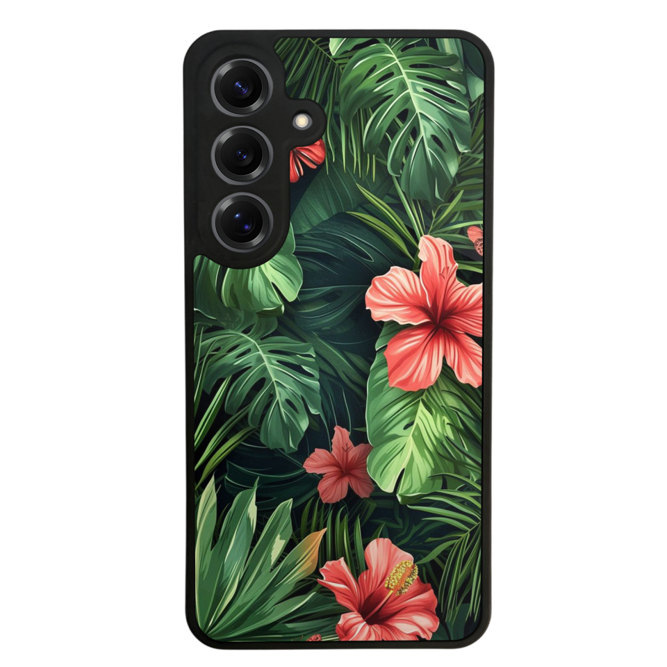 Samsung Galaxy S25 Uyumlu Botanik Tasarımlı Glossy Premium Kılıf