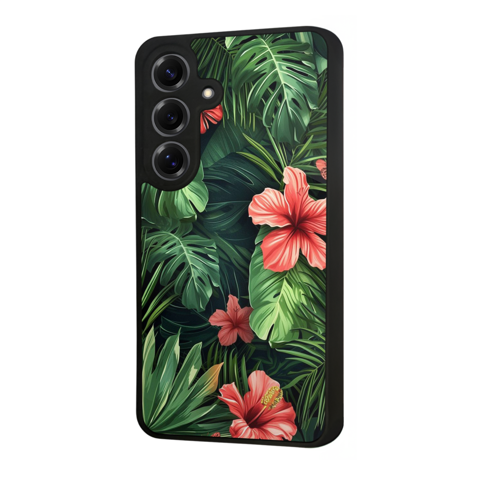 Samsung Galaxy S25 Uyumlu Botanik Tasarımlı Glossy Premium Kılıf