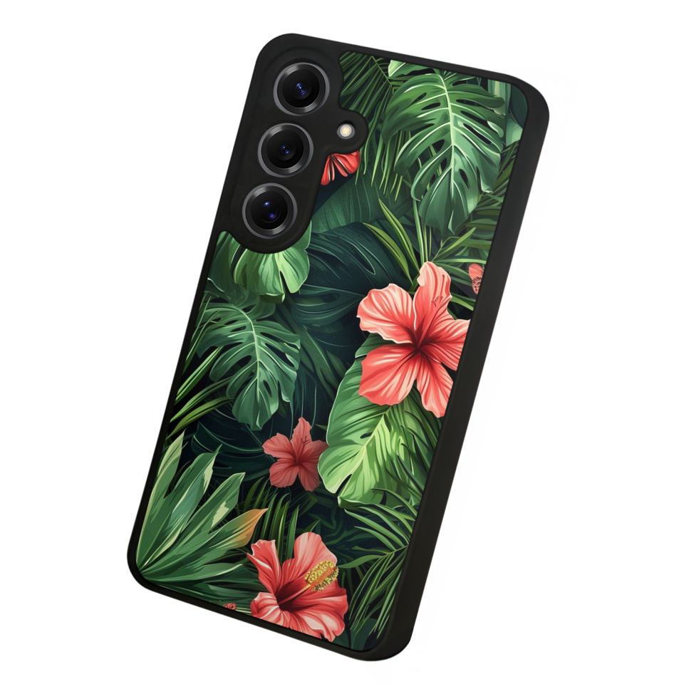 Samsung Galaxy S25 Uyumlu Botanik Tasarımlı Glossy Premium Kılıf