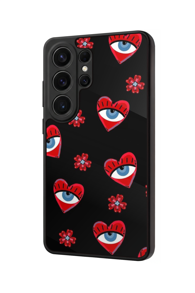 Samsung Galaxy S26 Ultra Uyumlu Göz Tasarımlı Glossy Premium Kılıf