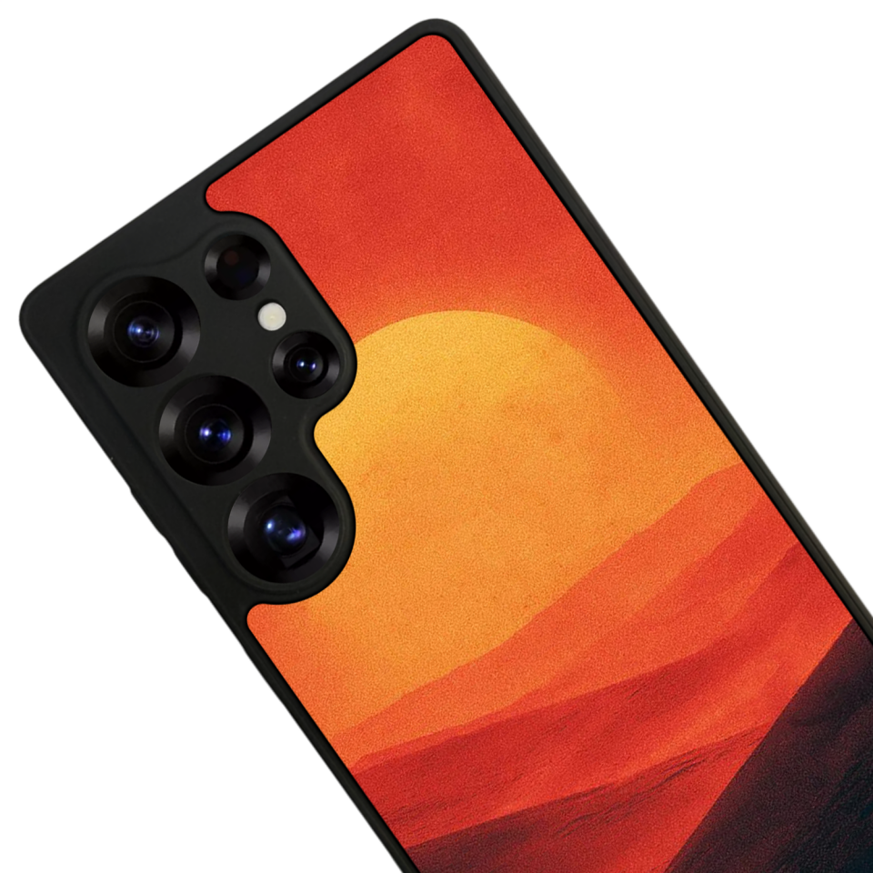 Samsung Galaxy S25 Ultra Uyumlu Güneş Tasarımlı Glossy Premium Kılıf