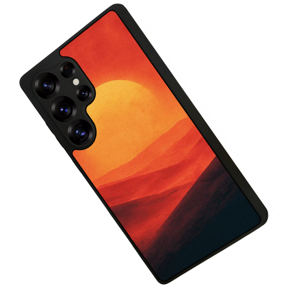 Samsung Galaxy S25 Ultra Uyumlu Güneş Tasarımlı Glossy Premium Kılıf