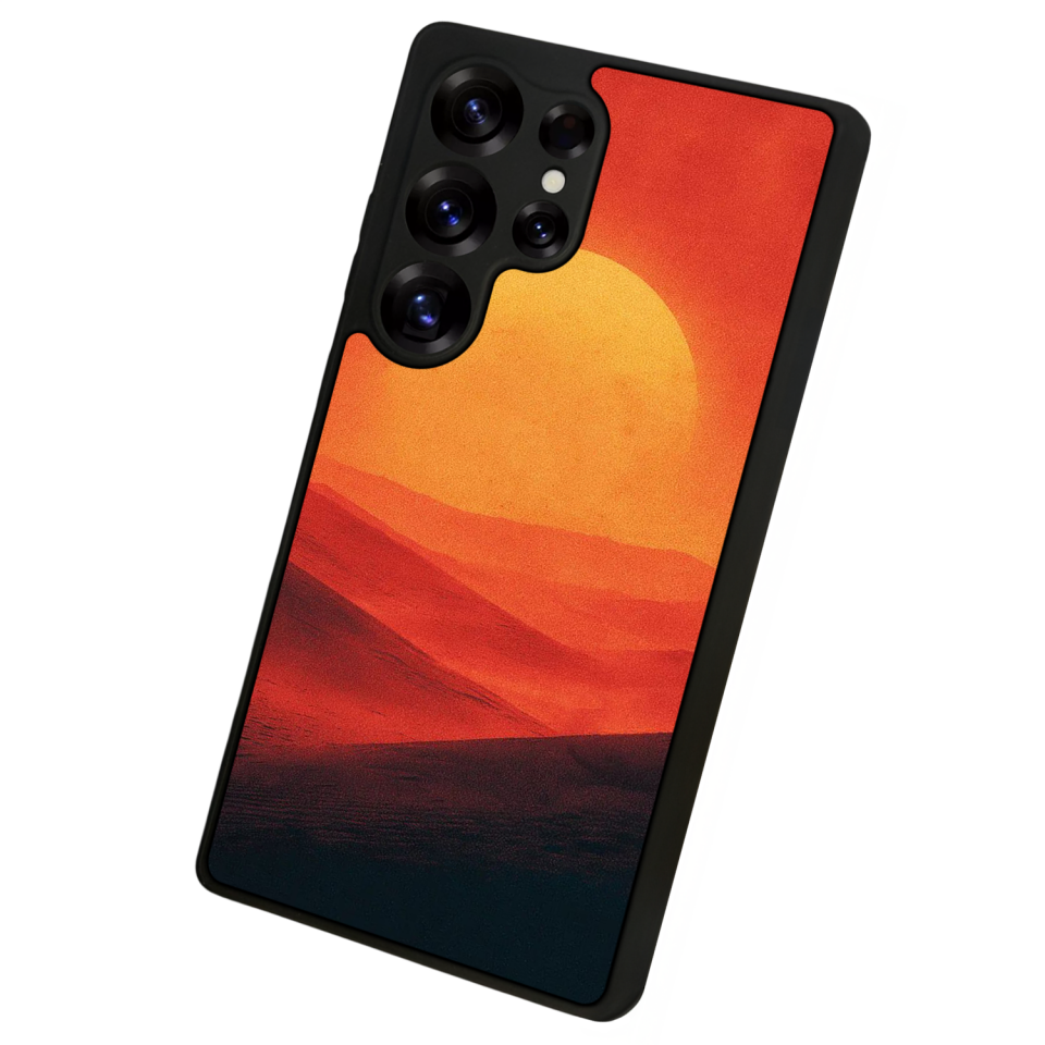 Samsung Galaxy S25 Ultra Uyumlu Güneş Tasarımlı Glossy Premium Kılıf