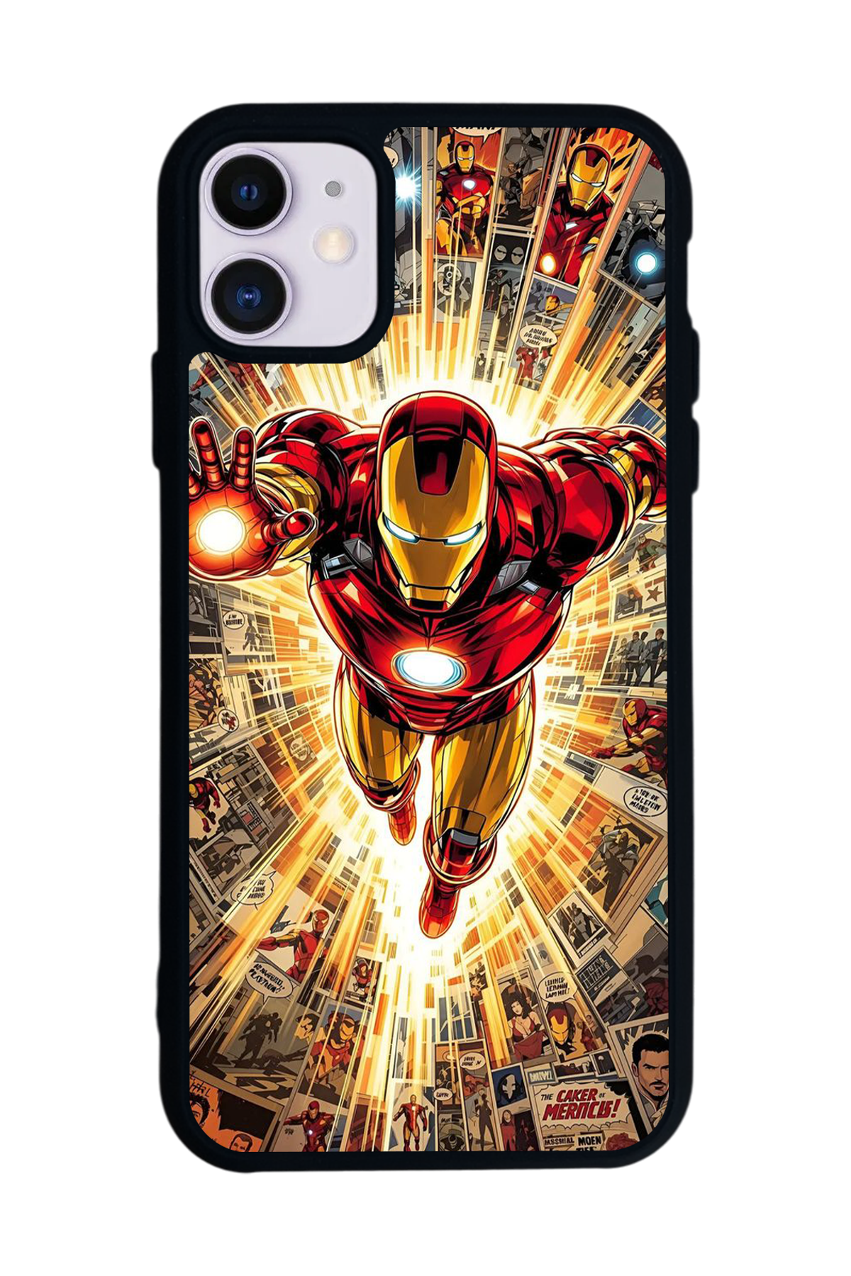 iPhone 11 Uyumlu Iron Man ( Demir Adam ) Tasarımlı Glossy Premium Kılıf