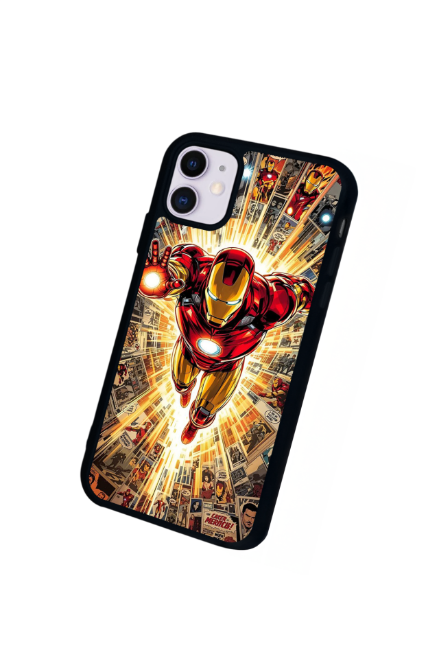 iPhone 11 Uyumlu Iron Man ( Demir Adam ) Tasarımlı Glossy Premium Kılıf