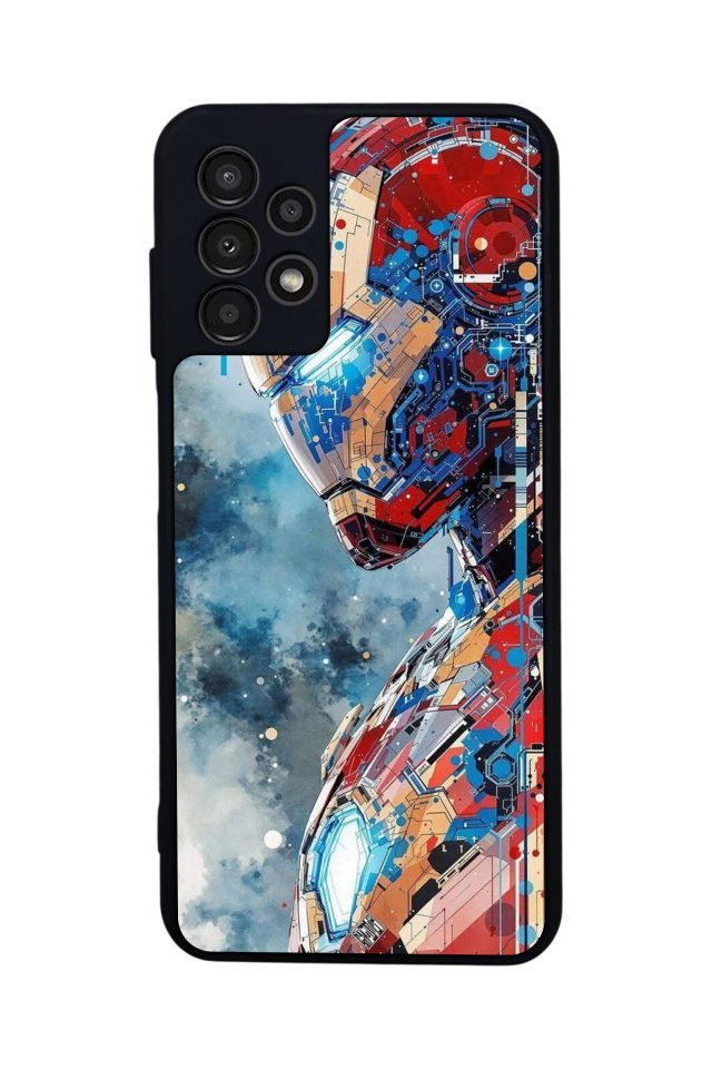 Samsung Galaxy A13 Uyumlu Iron Man ( Demir Adam ) Tasarımlı Glossy Premium Kılıf