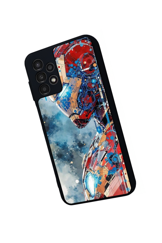 Samsung Galaxy A13 Uyumlu Iron Man ( Demir Adam ) Tasarımlı Glossy Premium Kılıf