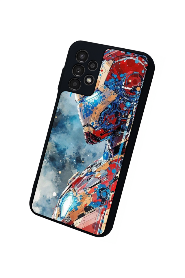 Samsung Galaxy A13 Uyumlu Iron Man ( Demir Adam ) Tasarımlı Glossy Premium Kılıf